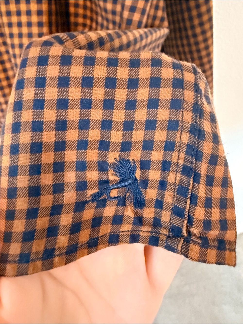 Orvis Gingham Blouse Fall Cottagecore Preppy Plaid Cotton M - Picture 6 of 8